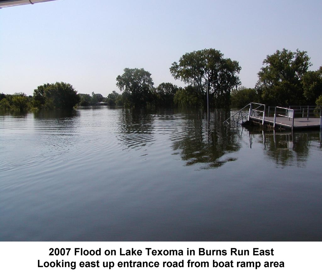 2007 Flood on Lake Texoma in Burns Run East