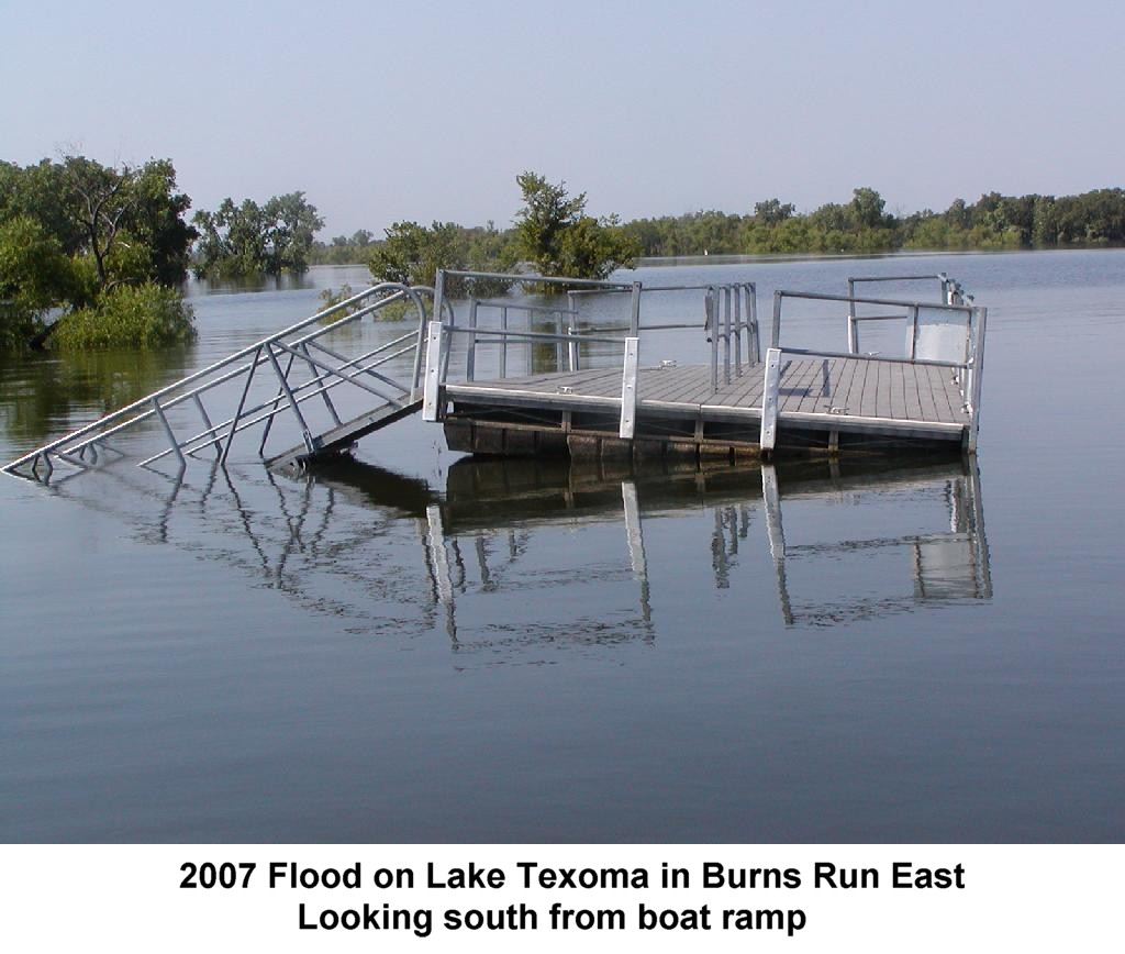 2007 Flood on Lake Texoma in Burns Run East