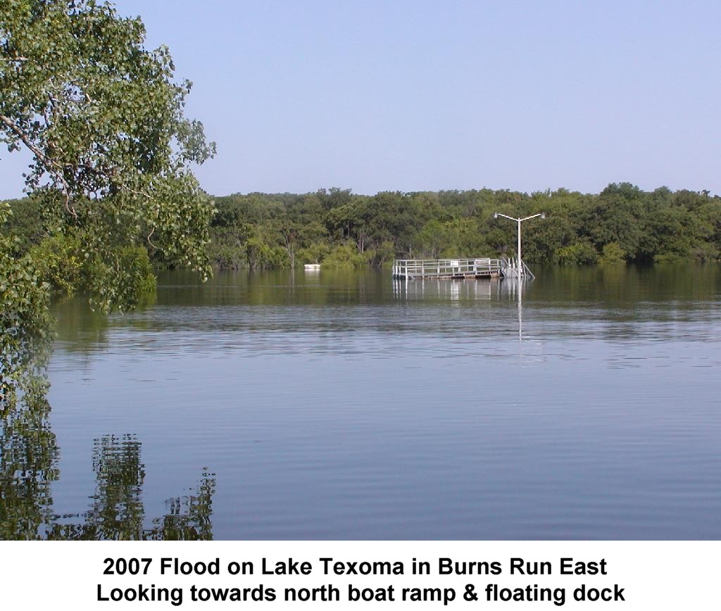 2007 Flood on Lake Texoma in Burns Run East