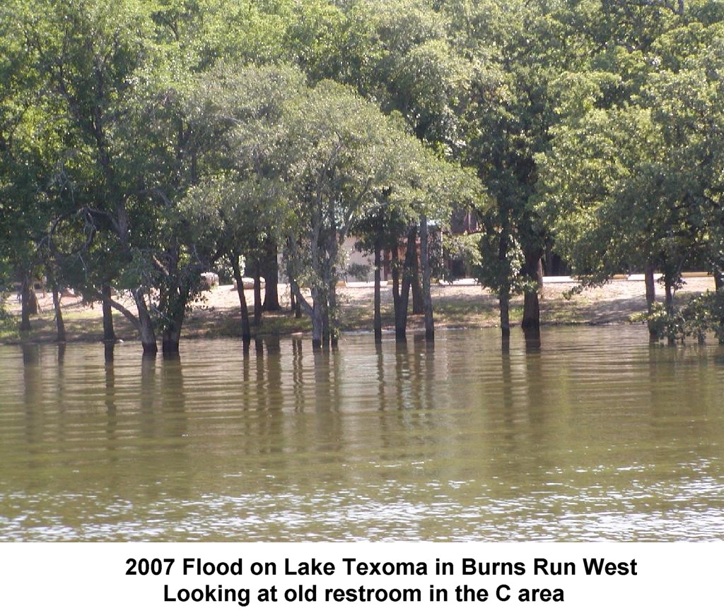 2007 Flood on Lake Texoma in Burns Run West