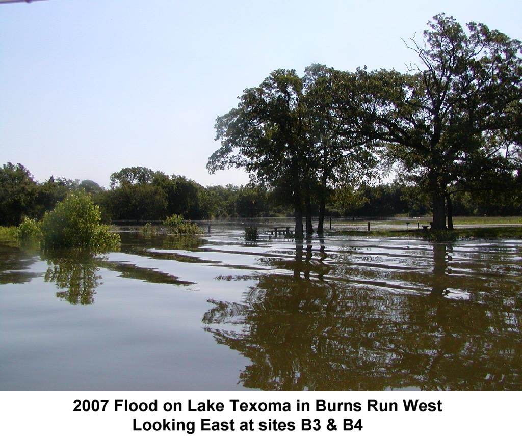 2007 Flood on Lake Texoma in Burns Run West