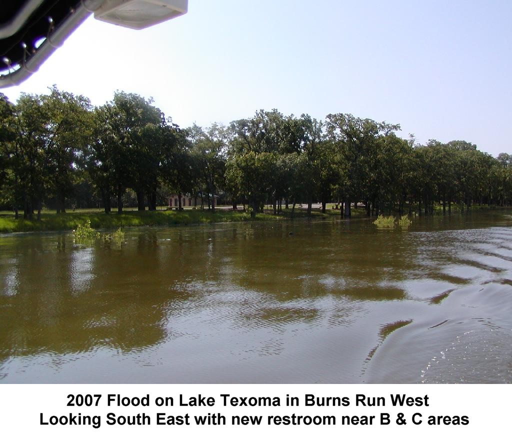 2007 Flood on Lake Texoma in Burns Run West