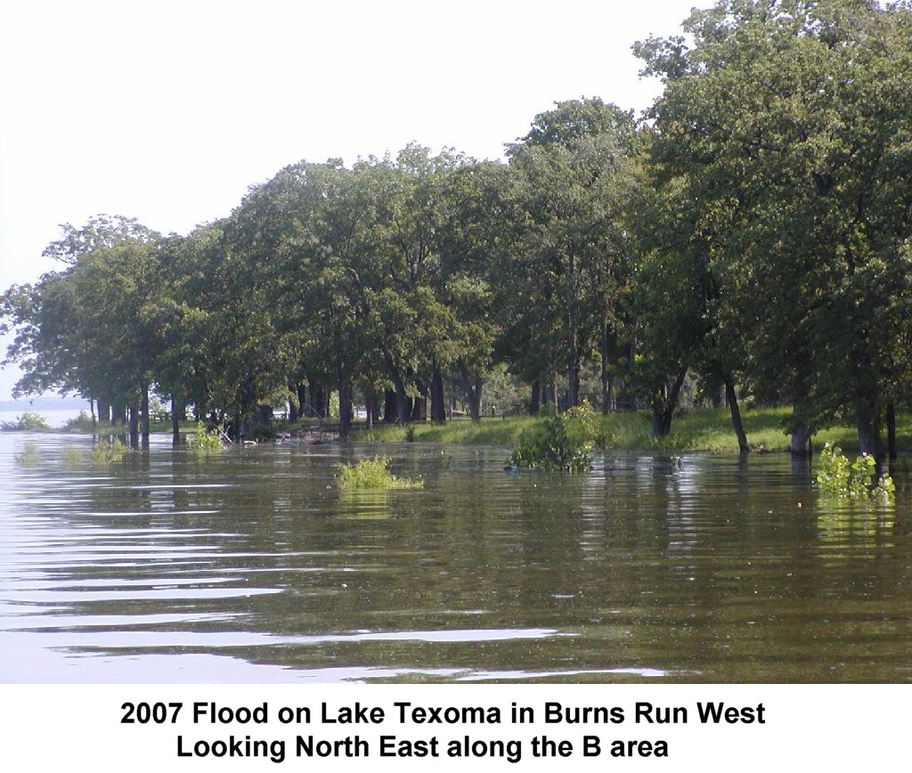 2007 Flood on Lake Texoma in Burns Run West