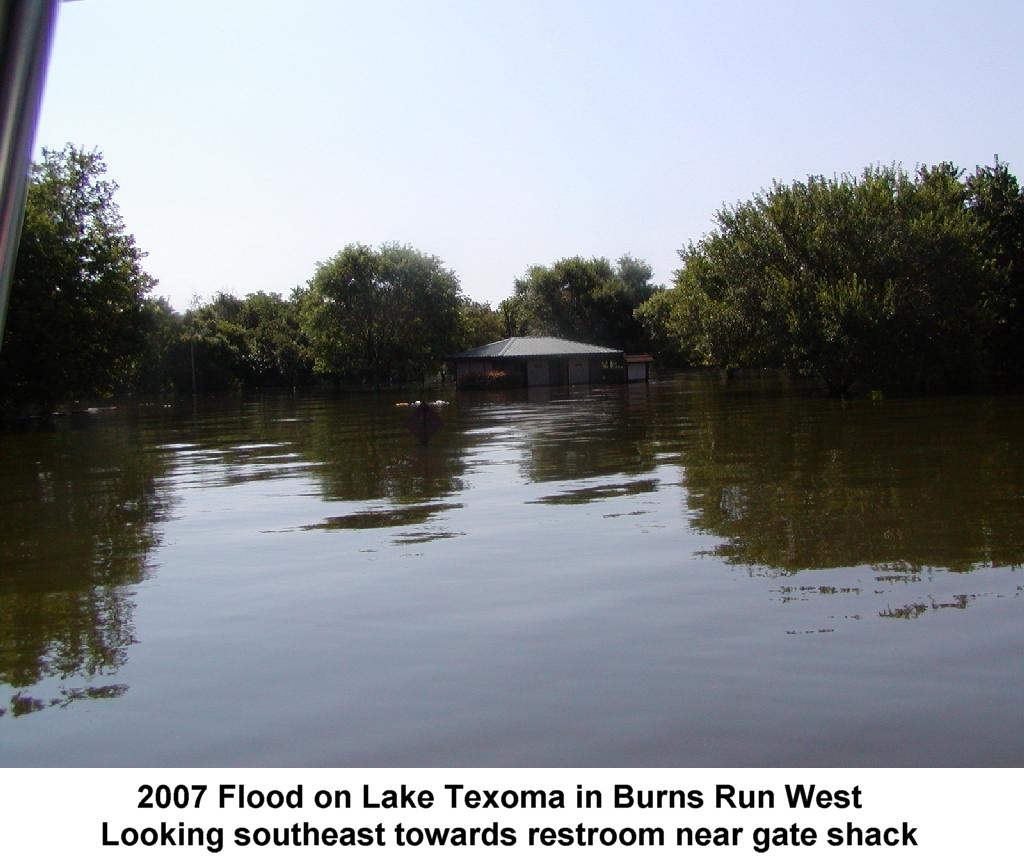 2007 Flood on Lake Texoma in Burns Run West