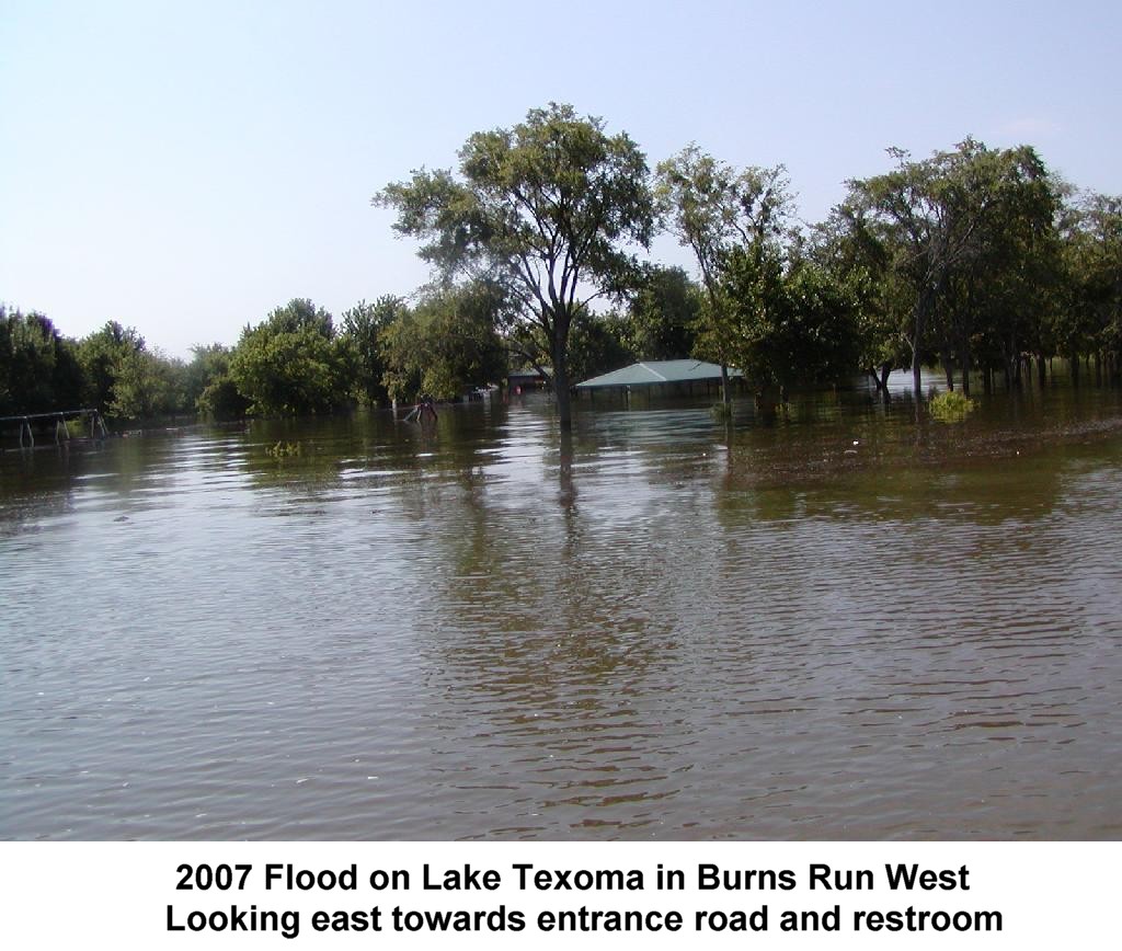 2007 Flood on Lake Texoma in Burns Run West