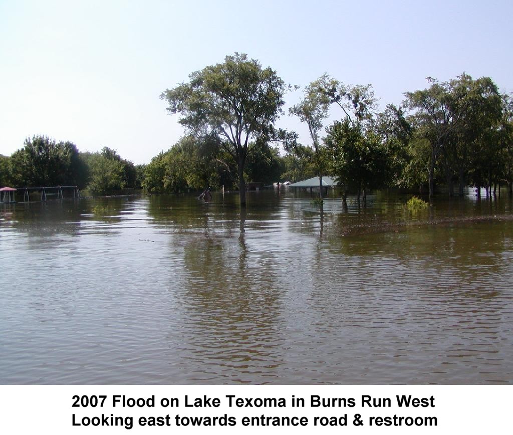 2007 Flood on Lake Texoma in Burns Run West