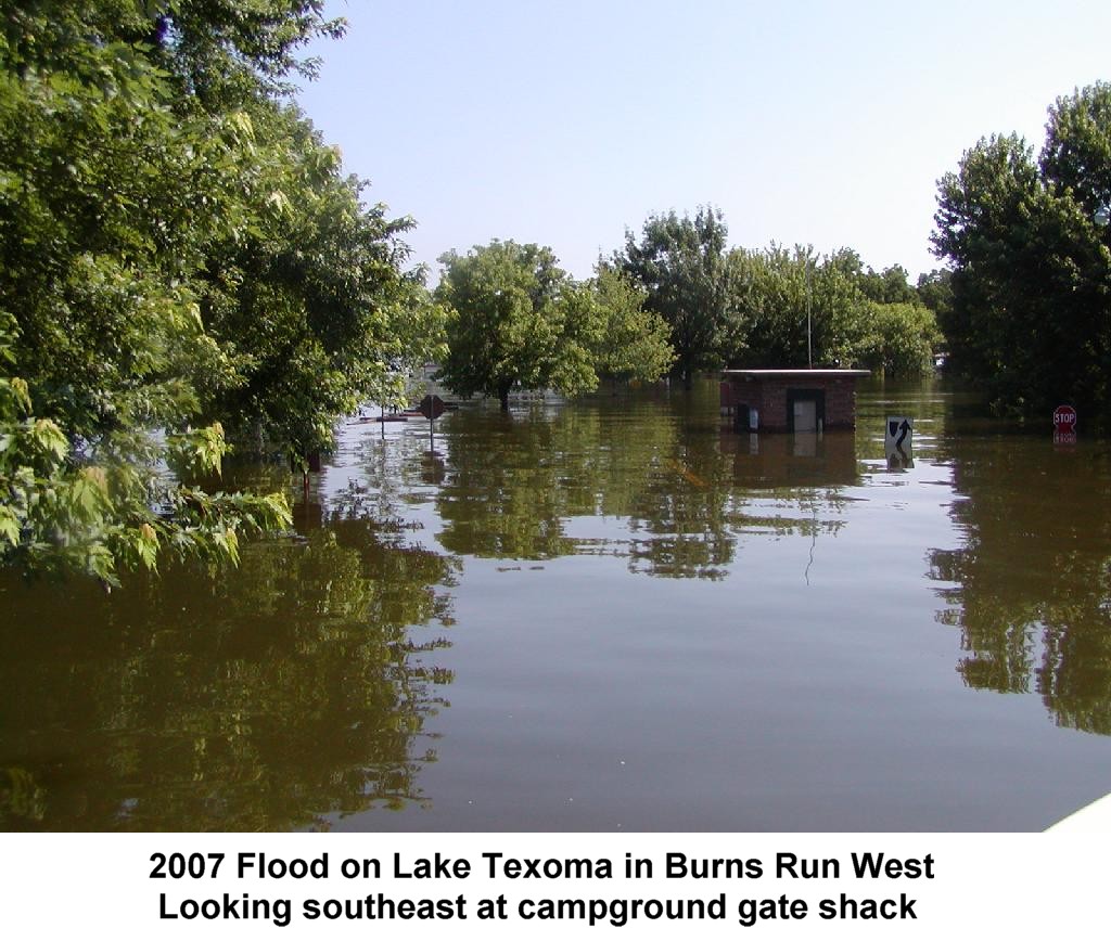 2007 Flood on Lake Texoma in Burns Run West