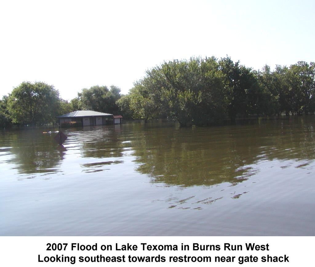 2007 Flood on Lake Texoma in Burns Run West