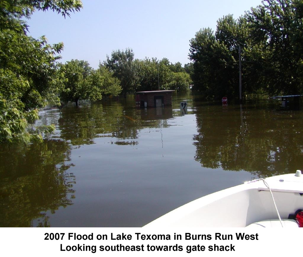 2007 Flood on Lake Texoma in Burns Run West