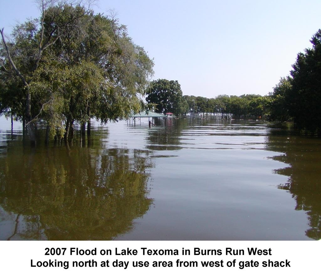 2007 Flood on Lake Texoma in Burns Run West