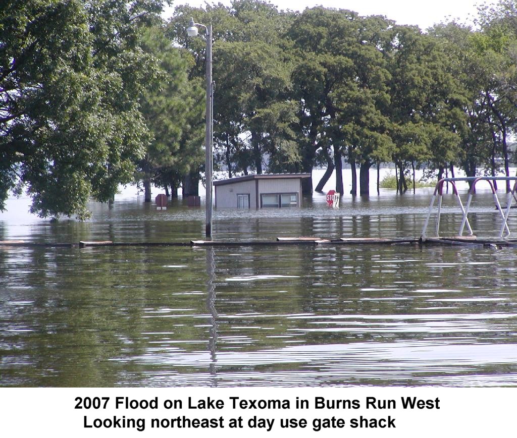 2007 Flood on Lake Texoma in Burns Run West