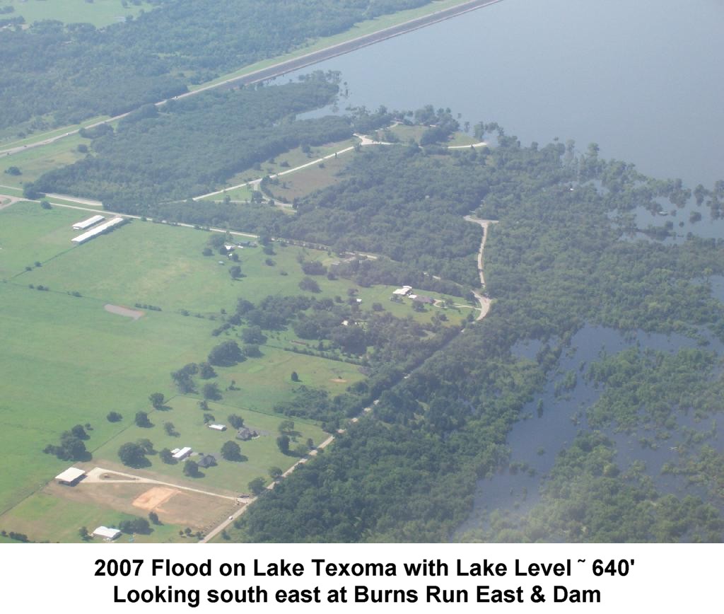 2007 Flood on Lake Texoma in Burns Run East